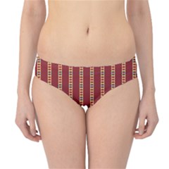 Illustration Template Background Red Strip Hipster Bikini Bottoms by Wegoenart