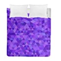 Illustration Purple Triangle Purple Background Duvet Cover Double Side (Full/ Double Size) View1