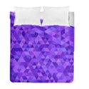 Illustration Purple Triangle Purple Background Duvet Cover Double Side (Full/ Double Size) View2