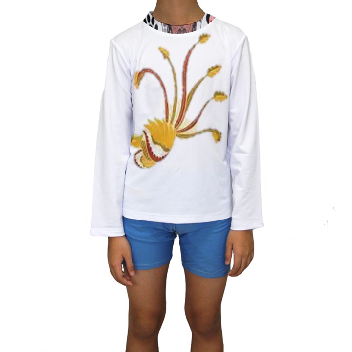 IM Fourth Dimension Colour 47 Kids  Long Sleeve Swimwear