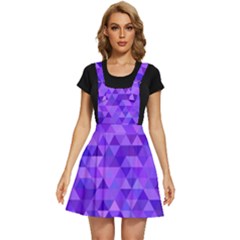 Illustration Purple Triangle Purple Background Apron Dress by Wegoenart