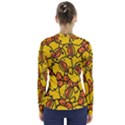 Illustration Duck Cartoon Background Pattern V-Neck Long Sleeve Top View2