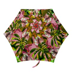 Illustration Paintimg Paint Monstera Leave Leaf Plant Green Mini Folding Umbrellas by Wegoenart