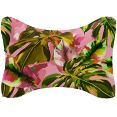 Illustration Paintimg Paint Monstera Leave Leaf Plant Green Seat Head Rest Cushion by Wegoenart