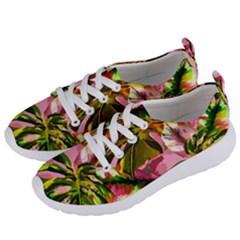 Illustration Paintimg Paint Monstera Leave Leaf Plant Green Women s Lightweight Sports Shoes