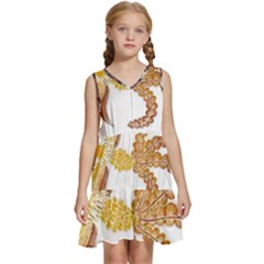 Im Fourth Dimension Colour 48 Kids  Sleeveless Tiered Mini Dress by imanmulyana