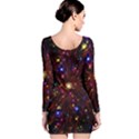 Abstract Background Stars Star Galaxy Wallpaper Long Sleeve Bodycon Dress View2