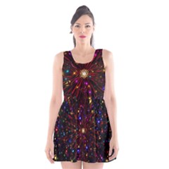 Abstract Background Stars Star Galaxy Wallpaper Scoop Neck Skater Dress by Wegoenart