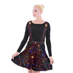 Abstract Background Stars Star Galaxy Wallpaper Suspender Skater Skirt