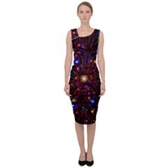 Abstract Background Stars Star Galaxy Wallpaper Sleeveless Pencil Dress by Wegoenart