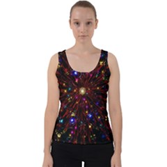 Abstract Background Stars Star Galaxy Wallpaper Velvet Tank Top by Wegoenart