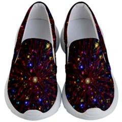 Abstract Background Stars Star Galaxy Wallpaper Kids Lightweight Slip Ons by Wegoenart