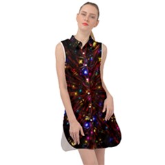 Abstract Background Stars Star Galaxy Wallpaper Sleeveless Shirt Dress by Wegoenart