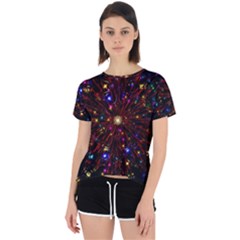 Abstract Background Stars Star Galaxy Wallpaper Open Back Sport Tee by Wegoenart