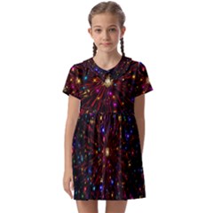 Abstract Background Stars Star Galaxy Wallpaper Kids  Asymmetric Collar Dress by Wegoenart