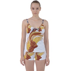 Im Fourth Dimension Colour 50 Tie Front Two Piece Tankini by imanmulyana