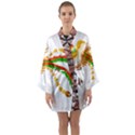 IM Fourth Dimension Colour 51 Long Sleeve Satin Kimono View1