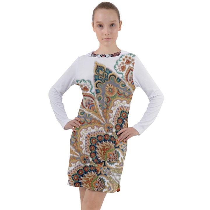 IM Fourth Dimension Colour 52 Long Sleeve Hoodie Dress