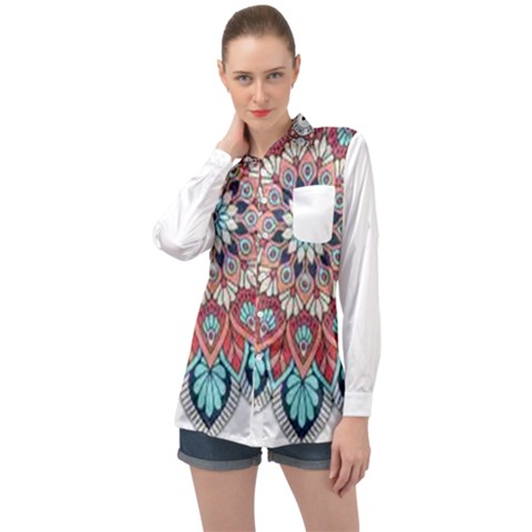 Im Fourth Dimension Colour 54 Long Sleeve Satin Shirt by imanmulyana