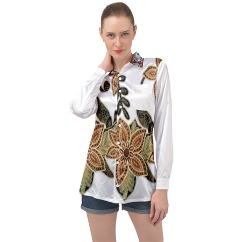 Im Fourth Dimension Colour 54 Long Sleeve Satin Shirt by imanmulyana