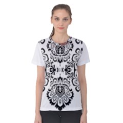 Im Fourth Dimension Black White 57 Women s Cotton Tee