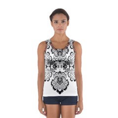 Im Fourth Dimension Black White 57 Sport Tank Top  by imanmulyana