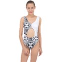 IM Fourth Dimension Black White 57 Center Cut Out Swimsuit View1