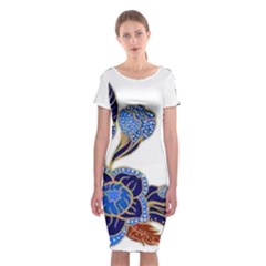 Im Fourth Dimension Colour 58 Classic Short Sleeve Midi Dress by imanmulyana