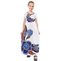 Im Fourth Dimension Colour 58 Kids  Short Sleeve Maxi Dress by imanmulyana