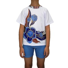 Im Fourth Dimension Colour 59 Kids  Short Sleeve Swimwear by imanmulyana