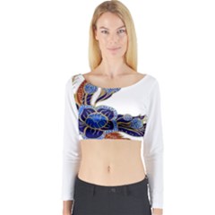 Im Fourth Dimension Colour 59 Long Sleeve Crop Top by imanmulyana