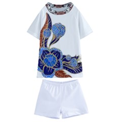 Im Fourth Dimension Colour 59 Kids  Swim Tee And Shorts Set by imanmulyana