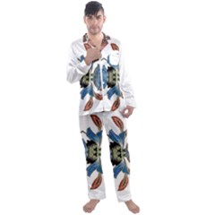 Im Fourth Dimension Colour 60 Men s Long Sleeve Satin Pajamas Set by imanmulyana