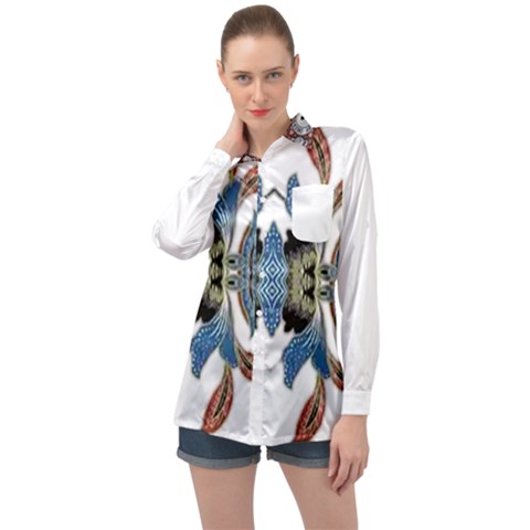 Im Fourth Dimension Colour 60 Long Sleeve Satin Shirt by imanmulyana