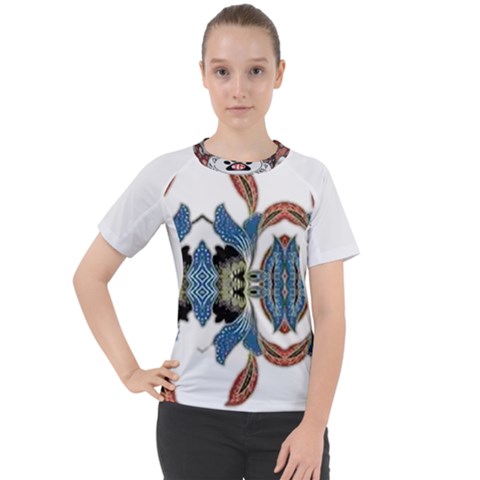 Im Fourth Dimension Colour 60 Women s Sport Raglan Tee by imanmulyana