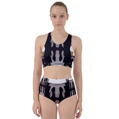 Im Fourth Dimension Black White 61 Racer Back Bikini Set by imanmulyana