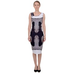 Im Fourth Dimension Black White 61 Sleeveless Pencil Dress by imanmulyana