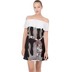 Im Fourth Dimension Black White 61 Off Shoulder Chiffon Dress by imanmulyana