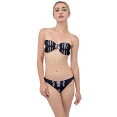 Im Fourth Dimension Black White 61 Classic Bandeau Bikini Set by imanmulyana