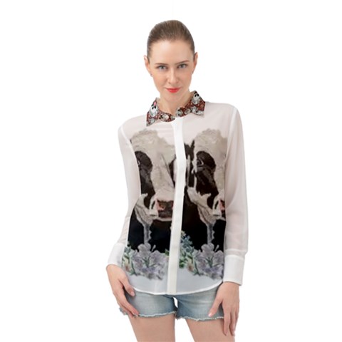 Im Fourth Dimension Colour 63 Long Sleeve Chiffon Shirt by imanmulyana