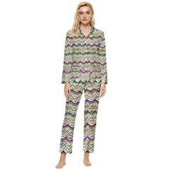 Mil Knit Womens  Long Sleeve Velvet Pocket Pajamas Set