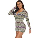 MiL Knit Long Sleeve Boyleg Swimsuit View2