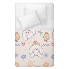 Chicken Dog Flower Sun Pattern Duvet Cover (single Size) by Sudhe