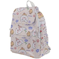 Chicken Dog Flower Sun Pattern Top Flap Backpack by Sudhe