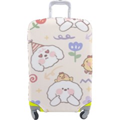 Chicken Dog Flower Sun Pattern Luggage Cover (large) by Sudhe