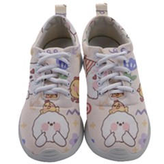 Chicken Dog Flower Sun Pattern Mens Athletic Shoes by Sudhe