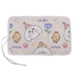 Chicken Dog Flower Sun Pattern Pen Storage Case (l) by Sudhe