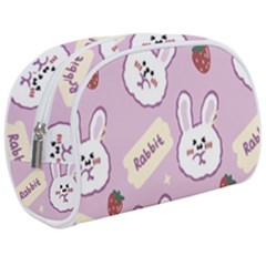 Illustration Rabbit Cartoon Background Pattern Make Up Case (medium) by Sudhe