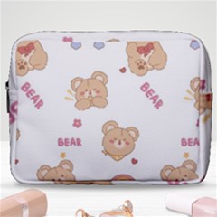 Illustrations Bear Cartoon Background Pattern Make Up Pouch (large) by Sudhe