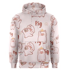 Pig Cartoon Background Pattern Men s Core Hoodie